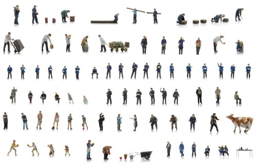 Painted figures set gauge - painted,