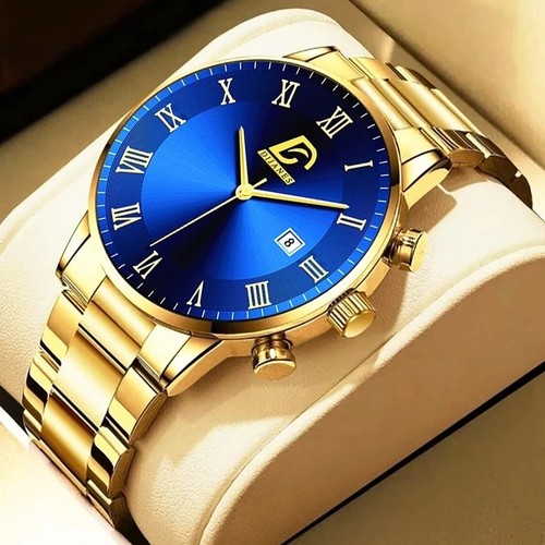 Mens watch business - mens, gold