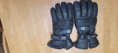 Black leather motorcycle