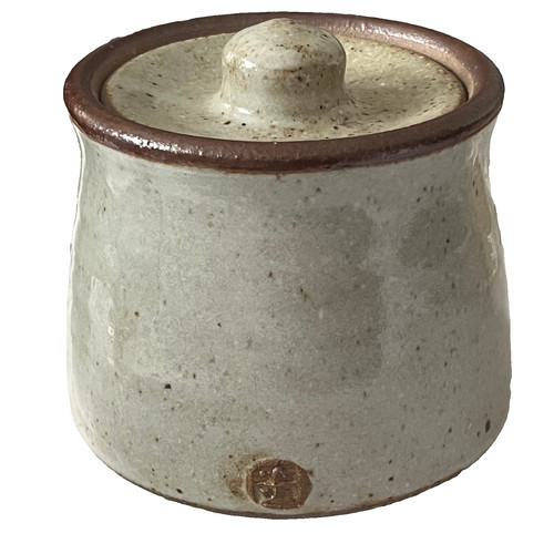 Leach pottery honey jar lidded - jar,