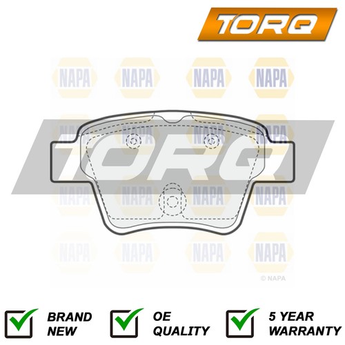 Brake pads set rear torq - rear,