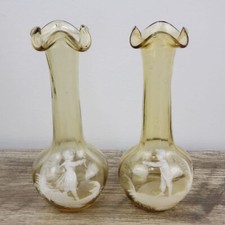 2 Antique Hand Blown Hand