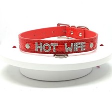 Bdsm red neck collar slave