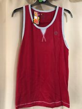 zumba red long vest top shirt