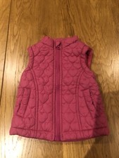 Pink ‘hearts’ Gillet / Body warmer , Size 9-12 Months by Young Dimension