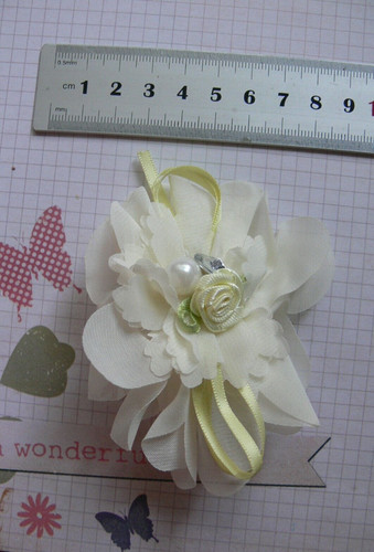 Organza layers lemon - layers, bow