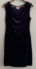 Women’s Purple Velvet Dress Size 14 Ronni Nicole