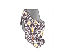 Kantha Quilt Set Ikat Design