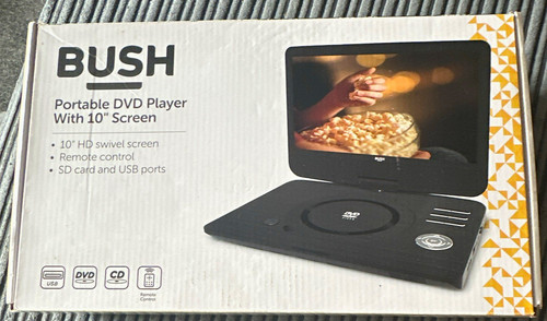 Bush portable dvd - portable, 10in