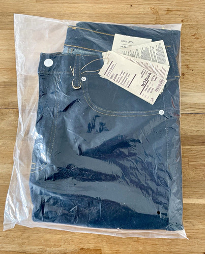 Muji mens slim stretch - muji, dark