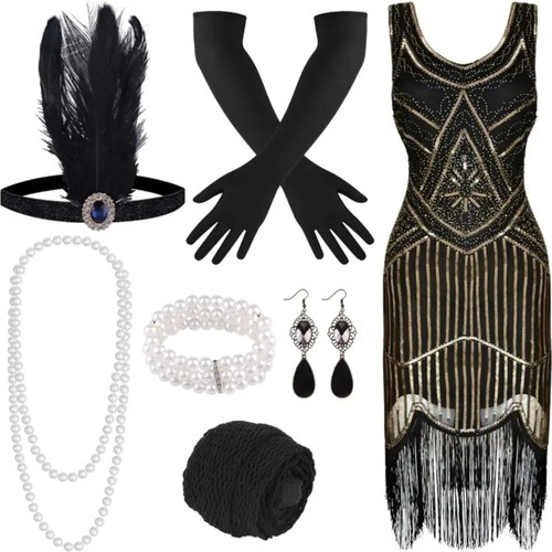 1920s neck sequin - 1920s,