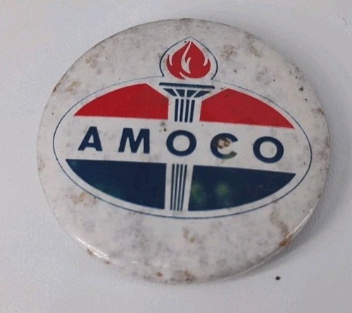 Amoco advertising badge - amoco,