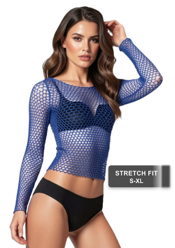 Sexy fishnet mesh - mesh, crop