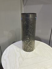 Art Nouveau Vase Umbrella Stand Pewter 11 X 28.5 Cm