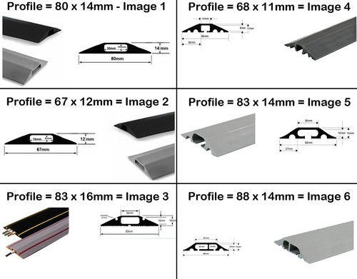 Rubber cable floor - rubber,