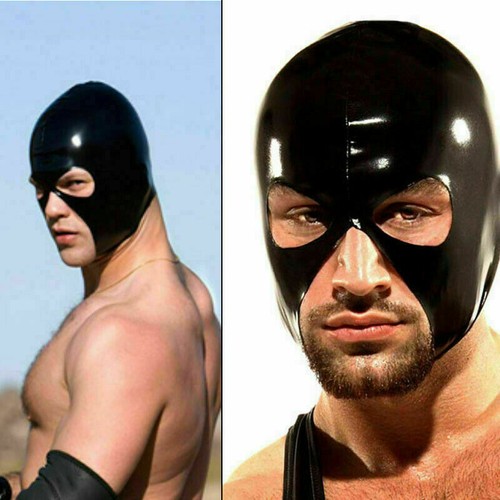 Leather open mouth eyes - , mask