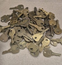 Lot Of 35 Vintage Brass Keys