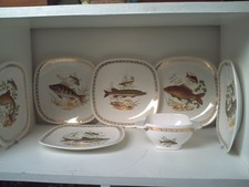 VINTAGE SET 6 FRENCH PORCELAIN