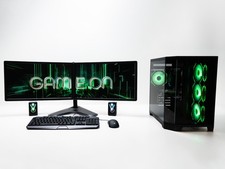Gaming PC i7 - 32GB RAM/500GB SSD/3TB HDD/WIN11/RTX 5060 8GB - 2x23" Monitors
