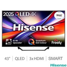 Hisense 43A7QTUK 43 Inch QLED