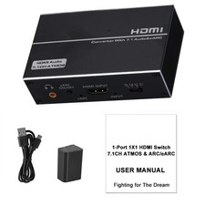 New 4K 1 In 1 Out HDMI EARC