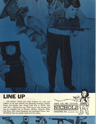 1964 paper nichols toy guns - 1964,