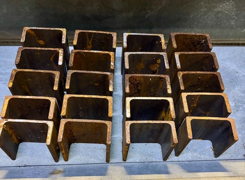 Steel channel pieces - steel,
