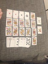 Pack of standard 52 playing cards used