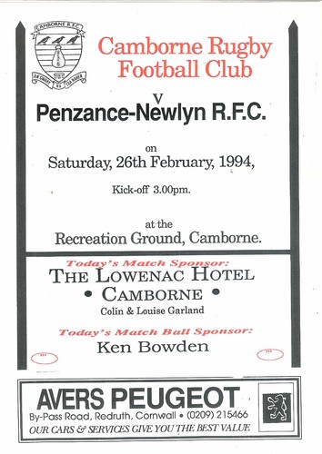 Camborne v Penzance-Newlyn