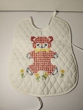 Vintage Cross Stitch Baby Bib