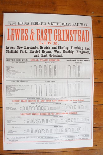 1882 reprint london brighton - london,