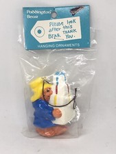 Paddington Bear Hanging Ornament 1978 Vintage Eden Toys Holding Cake New Sealed