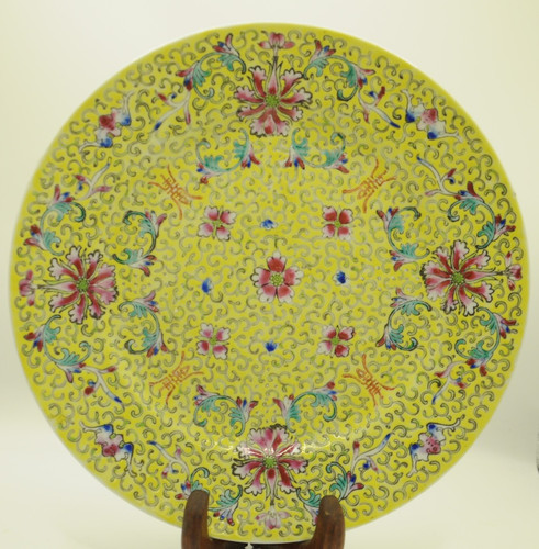 Chinese famille rose plate - chinese,
