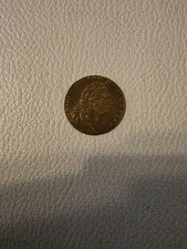 1763 Great Britain Halfpenny – George III Copper Coin – Vintage Georgian UK Coin