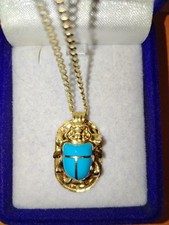 Gold Turquoise Scarab