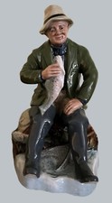 Royal Doulton "A Good Catch" Collectible Bone China Decor Figurine Used