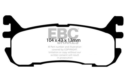 Ebc yellowstuff rear brake - ebc,