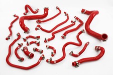 Stoney Silicone Radiator Coolant/Breather Hoses fit Toyota Celica ZZT 190 Red
