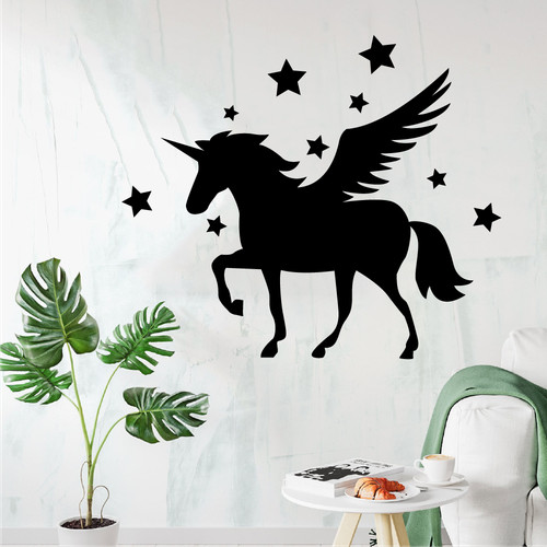 Unicorn flying unicorns vinyl - unicorn,