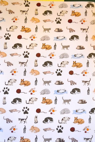 Cats patterned vellum - 2,