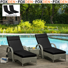 Set of 2 Sun Lounger Cushions