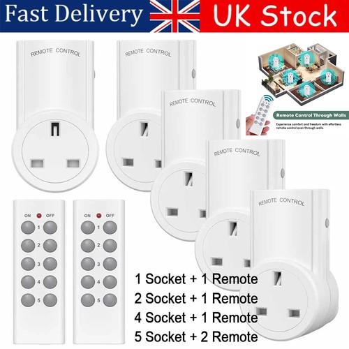 Remote control sockets - 1-5,