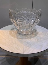 bowl lead crystal fruit