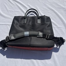 Black Leather Laptop Bag