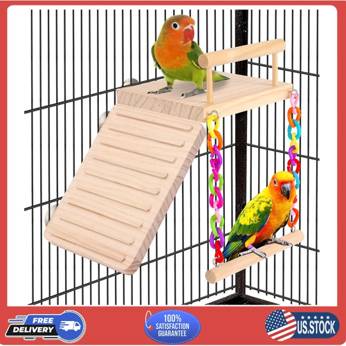 Bird perch platform swing - perch,