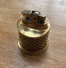 Rolstar Lighter - Table Lighter Gold Tone - Made in England - Vintage 