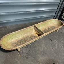 R YATES of Malton Antique Trough Chicken Feed Trough Rare