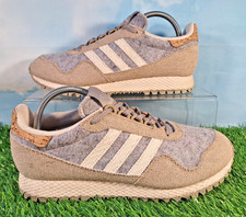 ADIDAS ORIGINALS NEW YORK SATTA SIZE? EXCLUSIVE TRAINERS SIZE 9 GREY BLUE BEIGE