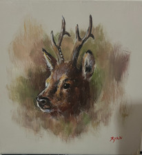 Dear Head Painting by Local