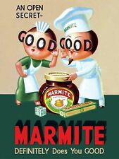 MARMITE NOSTALGIC Retro Metal Tin Sign Poster Plaque Garage Wall Decor A4